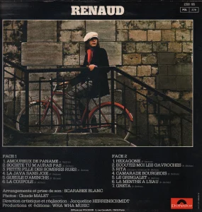 2393 105 POL 278, 
Imp. POLYGRAM Imprimé en France (en bas, à droite verticalement).