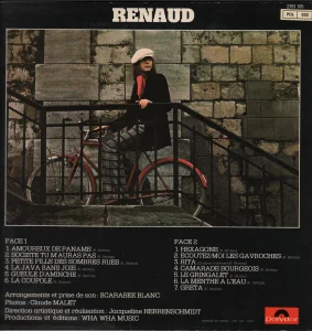 2393 105 POL 350 (autocollant jaune), 
FABRIQUE EN FRANCE - IMP. SIAT - PARIS
(en bas vers la droite avant le logo POLYDOR).