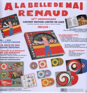 Contenu du coffret : 
2 vinyles couleurs, 3 CDs, 1 DVD,
l'album original + le concert intégral de la mutualité de 1995,
des introuvables, des inédits, des clips, le making of, 
des stickers, des figurines en carton, une affiche...