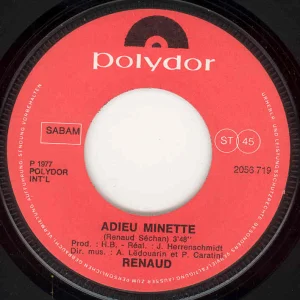 Le label belge SABAM (collé).