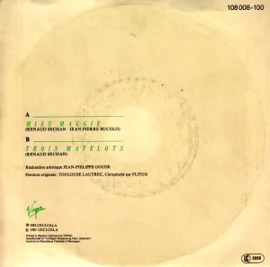 Le verso de la pochette.