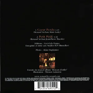 Le verso de ce "CD erreur".
Il a été retiré rapidement des rayons.