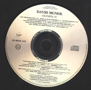 1997, 
David Mc Neil : "Olympia 97", 
"Le bâteau-mouche" et "Hollywood" (duos avec Renaud),
REPS 147, album promo.