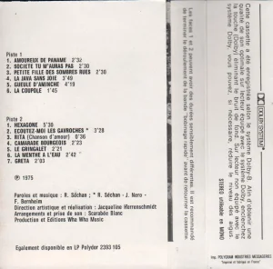 Écriture tranche, Imp. PIM "Imprimé et fabriqué en France".