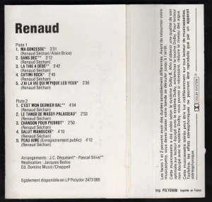 Sans écriture tranche, Imp. POLYGRAM Imprimé en France.