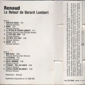 Sans écriture tranche, Imp. POLYGRAM Imprimé en France..