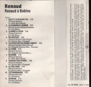 Sans écriture tranche, Imp. POLYGRAM Imprimé en France.