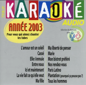 2003,
"Série karaoké audio années 2003",
Renaud : "Mon bistrot préféré",
GRI 19168-2 CB 412.2, 2 CDs.
Sony Music.