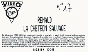 Étiquette second modèle.