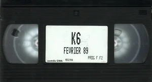 1989, "K6",
Renaud : "Me jette pas" (live).
Février, promo Prog FF2,
pas de jaquette.