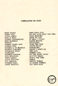 1990,
"Compilation de clips",
Renaud : "Socialiste".
Janvier, promo Virgin.