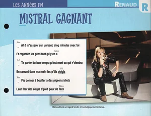 1985,
"Mistral gagnant".