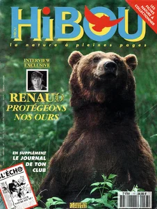 1993,
"Hibou N°77",
Renaud protégeons nos derniers ours,
interview dans l'écho de la planète
(supplément au journal).