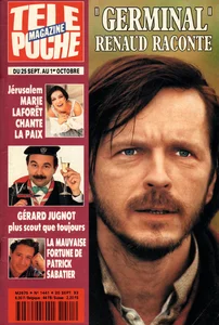 1993,
"Télé poche magazine N°1441",
"Germinal" Renaud raconte,
5 pages.