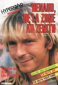 1986,
"Hyperstar biographie",
Renaud de la zone au Zénith,
80 pages.