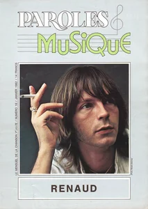Janvier 1982,
"Paroles & musique N°16",
Renaud à la une,
12 pages.