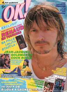 Août 1986, 
"OK ! N°553",
la tournée-tendresse de Renaud et Lolita,
1 page.