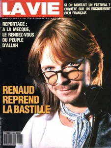 Juillet 1989,
"La vie N°2288",
Renaud reprend la bastille,
4 pages.