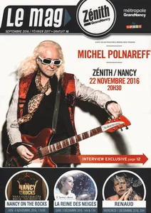 Septembre 2016-février 2017,
"La mag Zénith GrandNancy",
annonce du Phénix Tour + folders,
1 page.