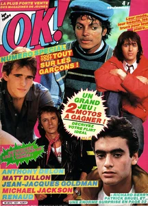 Avril 1984,
"OK! N°431",
Renaud,
1/2 Page.