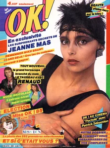 Avril 1985,
"OK! N°484",
le taureau avec Renaud,
1 Page.