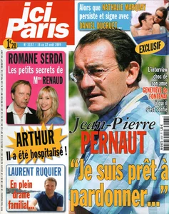 Août 2005,
"Ici Paris N°3137",
les petits secrets cachés de Madame Renaud, 
2 pages.