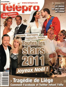 Décembre 2011,
"Télépro N°3016",
Renaud anéanti par son divorce, 
petit article.