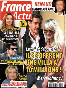 2018,
"France actu",
Renaud, handicapé à vie!
2 pages.