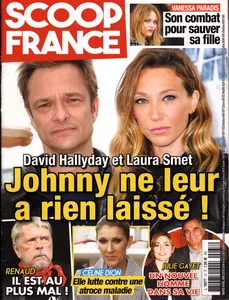 Mars-avril-mai 2018,
"Scoop France",
Renaud, hospitalisé d'urgence,
2 pages.
