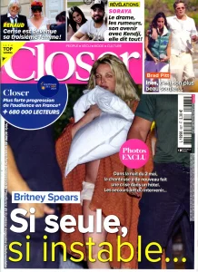 Mai 2024,
"Closer N°987",
Renaud : mariage plus vieux, mariage heureux,
2 pages.