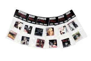 2016,
Phénix Tour,
24 magnets visues des albums et des lives.
En sachet avec le carton "Lot n°".