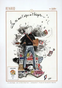 2024,
"Être né sous le signe de l'Héxagone",
Lolita roger,
éd. Un Point C'est Tout.

Extrait du livre de Lolita Roger (2020) : "Chetron d'amour",
de la même édition.