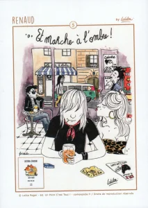 2024,
"Et marche à l'ombre",
Lolita roger,
éd. Un Point C'est Tout.

Extrait du livre de Lolita Roger (2020) : "Chetron d'amour",
de la même édition.