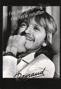 "Renaud",
Éditions "Humour à la carte",
ST-206,
version Renaud écrit en noir et blanc.