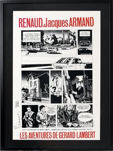 1983,
Les aventures de Gérard Lambert,
50 X 80 cm.