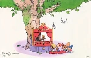 2019,
Les mômes et les enfants d'abord,
offerte lors de la commande du coffret,
tirage limité à 3000 exemplaires,
40 X 60 cm.