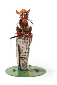 La figurine de 15 cm est en métal polychrome.
Tirage de 50 exemplaires + 30 HC.
Livrée dans une boîte en simili cuir.