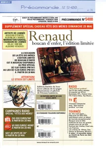 2003,
"Boucan d'enfer",
campagne publicitaire pour l'album,
recto seul en papier glacé.