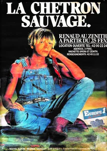 1986-1987,
"La Chetron sauvage",
le Zénith.