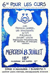 1992,
"6 heures pour les ours".