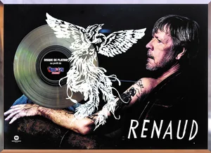 Renaud,
plus de 20 000 albums vendus en Belgique.
Disque de Platine.