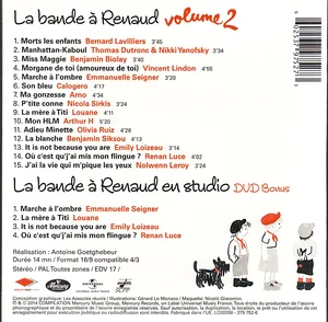 Le verso du DVD bonus.