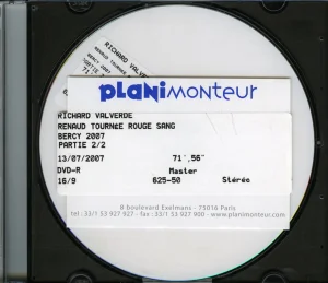 "Tournée Rouge Sang",
"Bercy 2007",
CD d'écoute 2.
