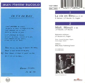 Verso de ce CD où l'on voit les paroles écrites par Renaud.