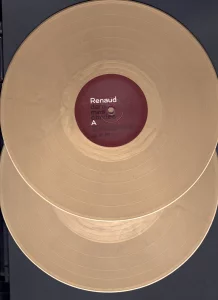 Les 2 vinyles dorés.