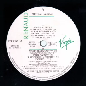 Ici le verso avec A sous la référence à gauche.