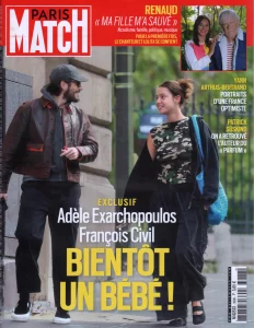 Septembre - octobre 2025,
"Paris Match n°3986",
Renaud "Ma fille m'a sauvé",
8 pages.